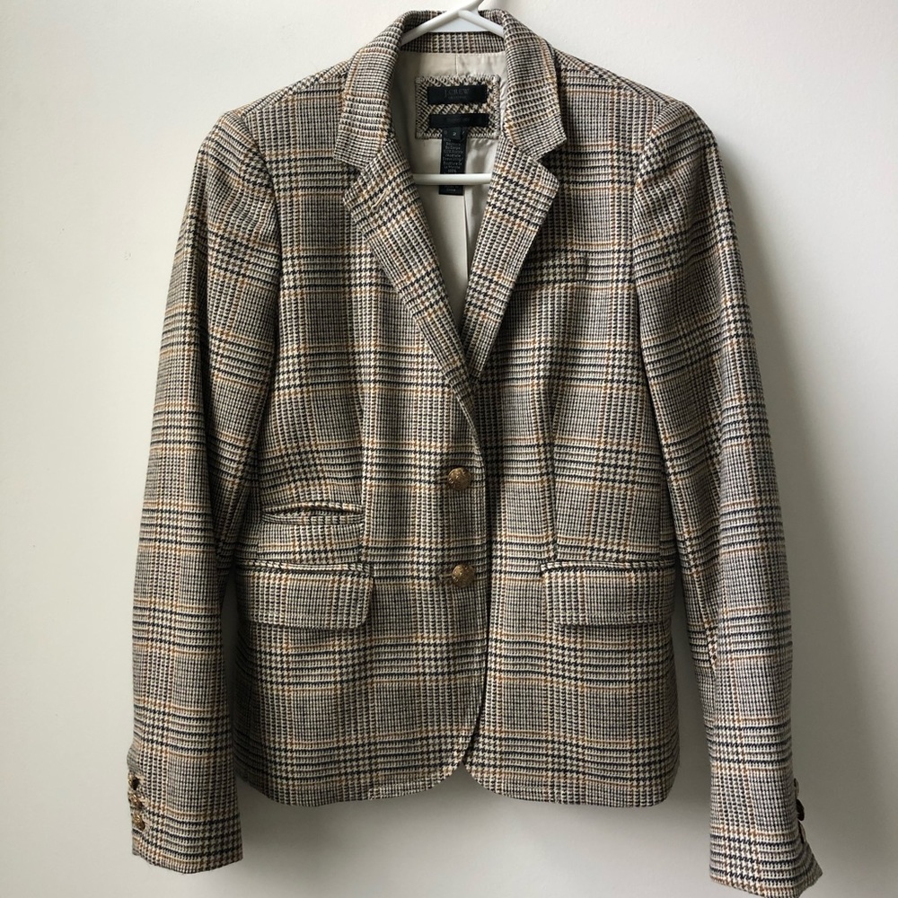 J Crew Schoolboy Blazer in Tartan